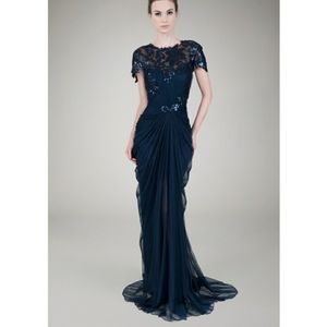 Tadashi Shoji blue gown